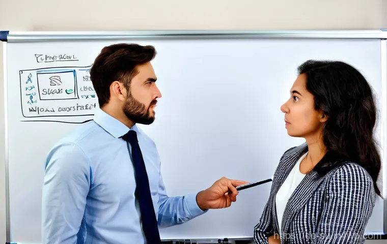 상황별 협력적 커뮤니케이션 기술 - **Prompt: Attentive Listening and Empathy in a Professional Setting**
    "A group of diverse profes...